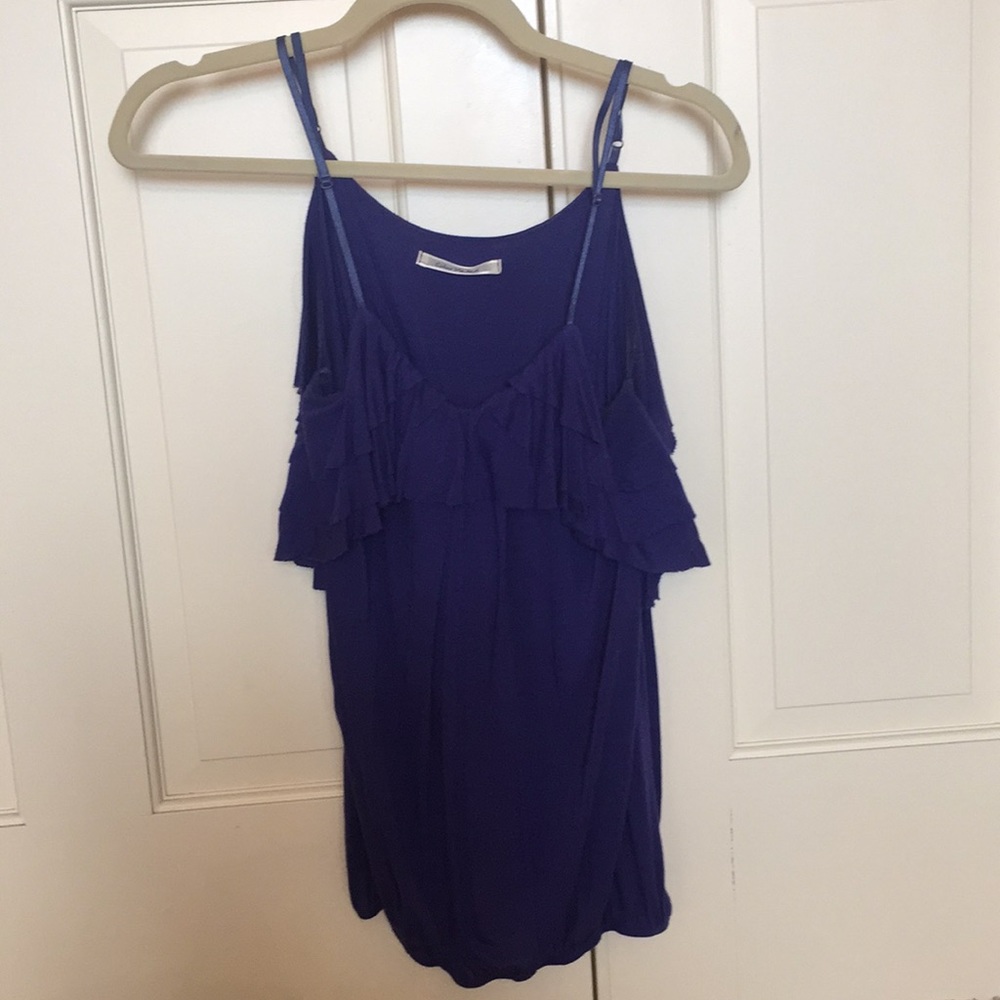 Ladies blue tank top